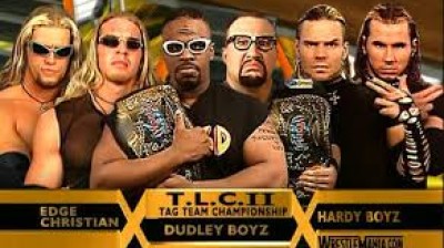 Hardy Boyz vs Dudley Boyz vs Edge & Christian - TLC II - Wrestlemania 17