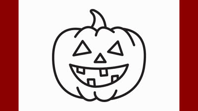 Dibujos de Halloween Para Niños: Cómo dibujar una calabaza